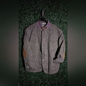 Stafford Gray and Purple Lightweight Shirt Jacket Vintage